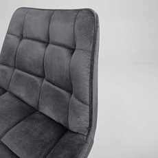 Полубарный стул AksHome Linx темно-серый, велюр 86206 3