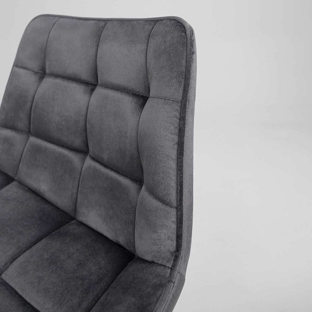 Полубарный стул AksHome Linx темно-серый, велюр 86206 Фото № 4