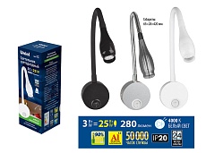 Бра Uniel ULT-F22-3W/4000K IP20 Black UL-00004240 1