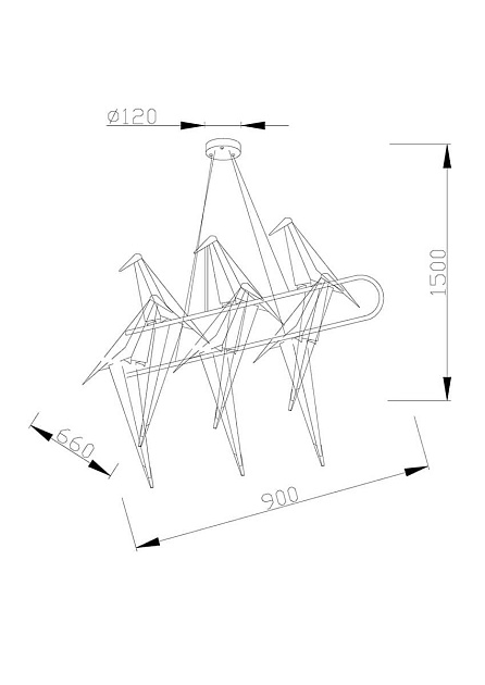 Подвесной светодиодный светильник Moderli Birds V3073-6PL изображение 7 Подвесной светодиодный светильник Moderli Birds V3073-6PL Фото № 7