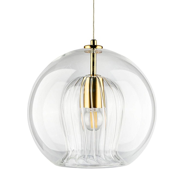 Подвесной светильник Crystal Lux Luisa SP1 Brass/Transparent Фото № 2