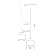 Подвесная люстра TK Lighting 2759 Duo 1