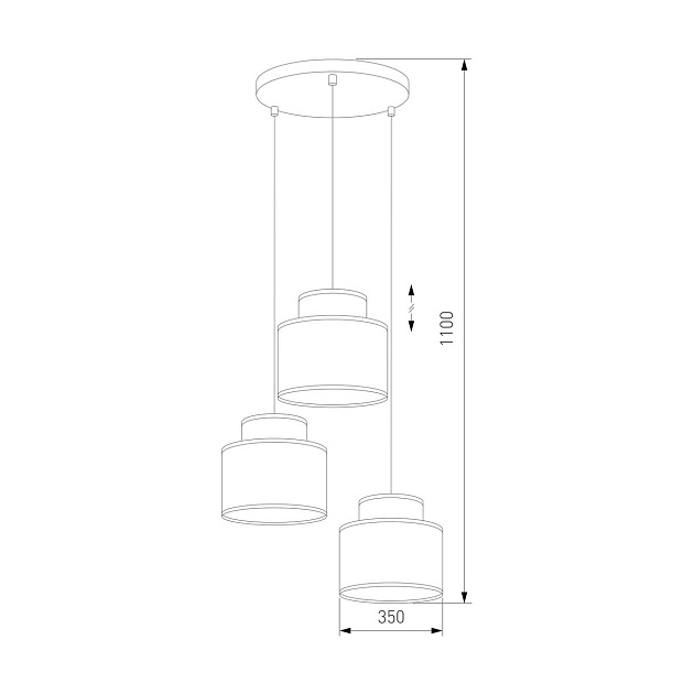 Подвесная люстра TK Lighting 2759 Duo Фото № 2