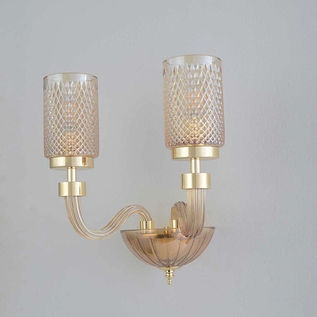 Бра Crystal Lux SILVESTRO AP2 AMBER изображение 3 Бра Crystal Lux SILVESTRO AP2 AMBER Фото № 3