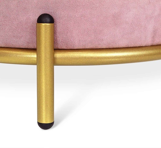 Пуф Sheffilton SHT-B6 пыльная роза/золото 3246784201 Фото № 6