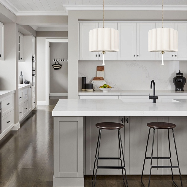 Подвесная люстра Loft IT Mellow 10306P Grey linen Фото № 2