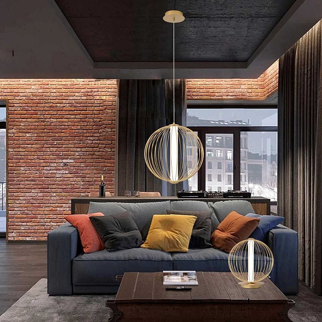 Подвесной светильник Crystal Lux SYNC SP18W LED GOLD Фото № 5