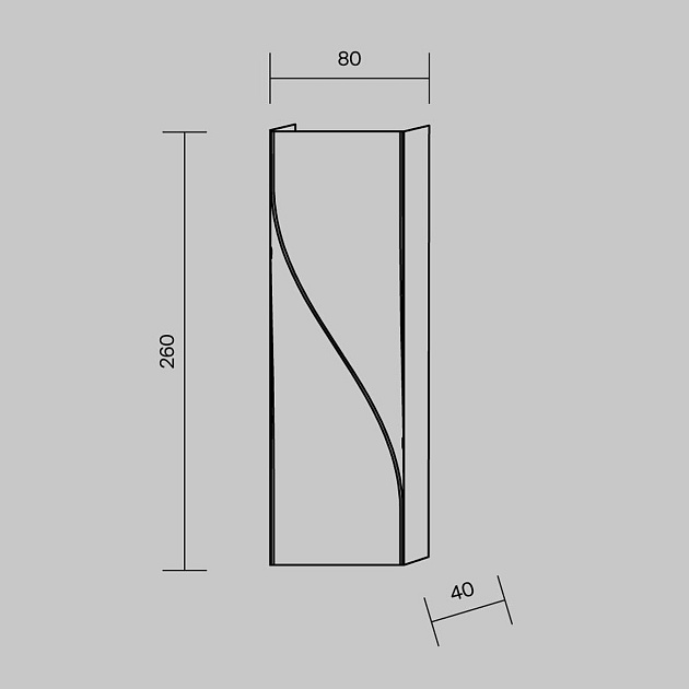Уличный настенный светодиодный светильник Maytoni Twist O040WL-L11B3K изображение 2 Уличный настенный светодиодный светильник Maytoni Twist O040WL-L11B3K Фото № 2