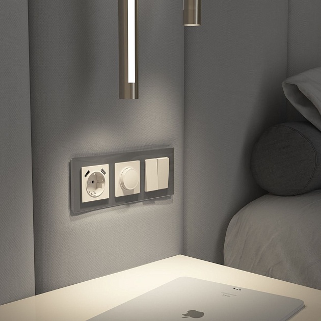 Диммер Werkel айвори матовый W1142062 4690389191947 изображение 2 Диммер Werkel айвори матовый W1142062 4690389191947 Фото № 2