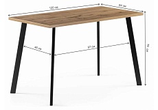 Кухонный стол Woodville Тринити Лофт 489614 2