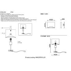 Настольная лампа Crystal Lux Maestro LG1 Gold 1