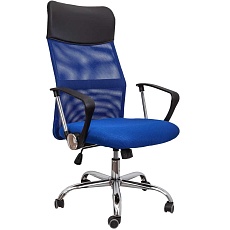 Офисное кресло AksHome Aria синий + чёрный, сетка 69494