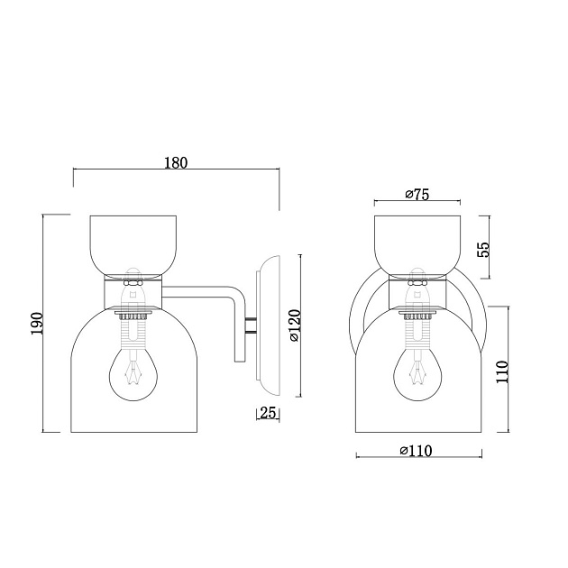 Бра Freya Isla FR5094WL-01G изображение 2 Бра Freya Isla FR5094WL-01G Фото № 2