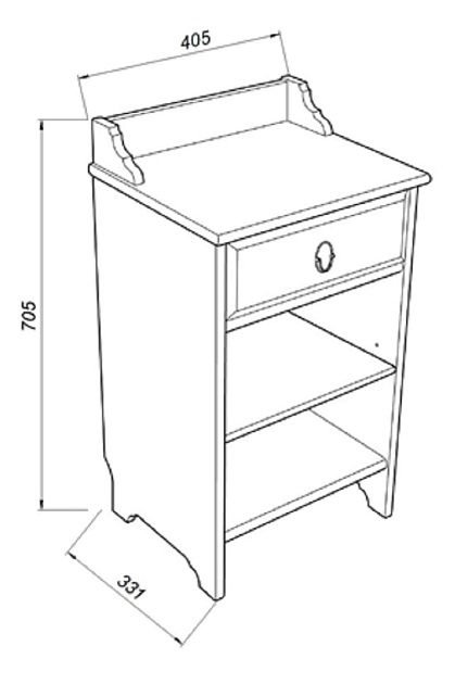 Прикроватная тумба Шведский Стандарт Вествик 414095002300 Фото № 3