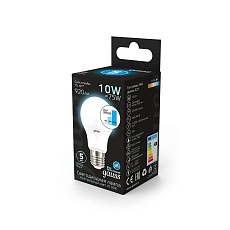 Лампа светодиодная диммируемая Gauss E27 10W 4100K матовая 102502210-S 1