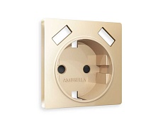 Лицевая панель розетки AMBRELLA VOLT AP6090