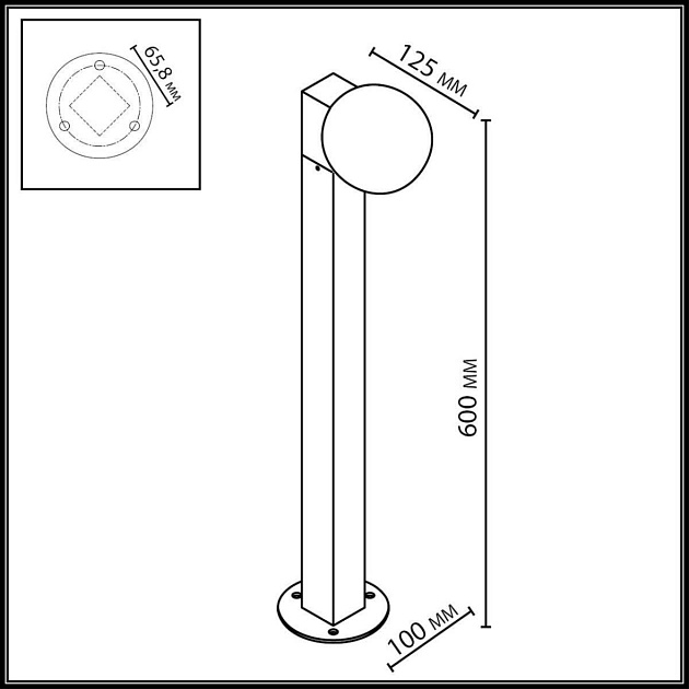 Грунтовый светильник Odeon Light NATURE 7124/1G изображение 2 Грунтовый светильник Odeon Light NATURE 7124/1G Фото № 2