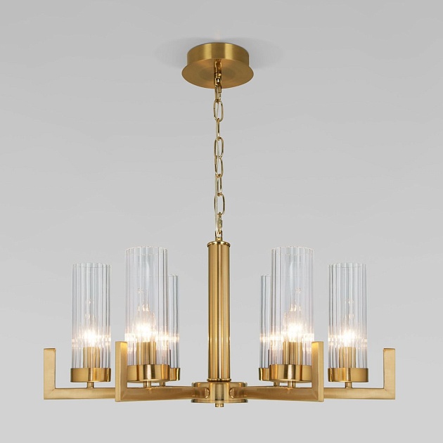 Подвесная люстра Eurosvet Arganie 60133/6 латунь изображение 5 Подвесная люстра Eurosvet Arganie 60133/6 латунь Фото № 5