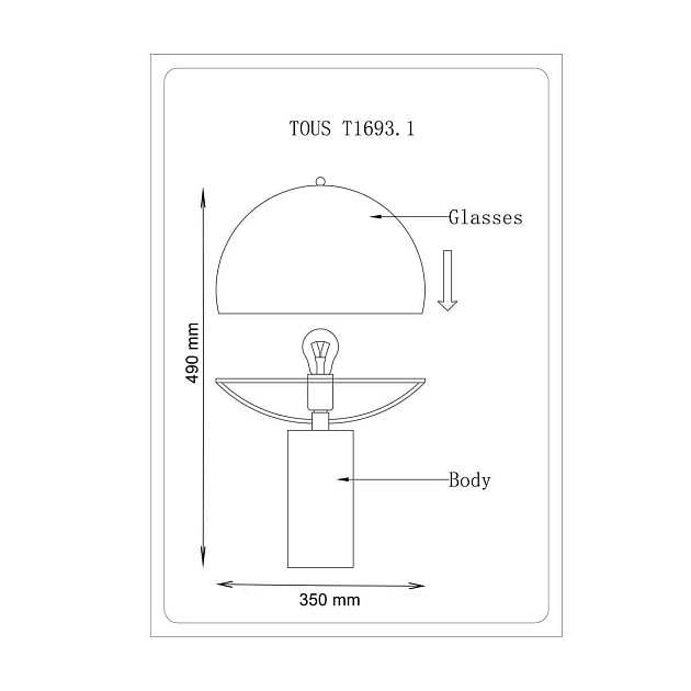 Настольная лампа Lucia Tucci Tous T1693.1 Фото № 2