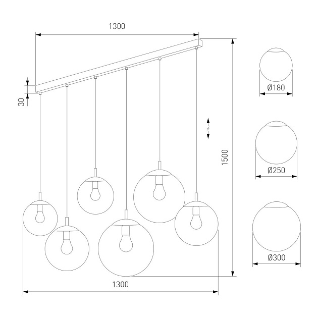 Подвесной светильник TK Lighting 5383 Esme Фото № 2