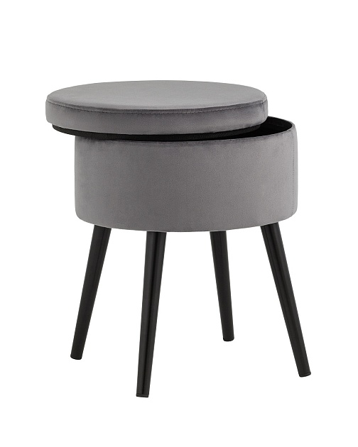 Пуф Stool Group Клайс велюр серый vd-clays-b27 Фото № 2