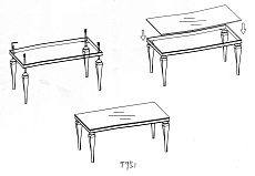 Кухонный стол Woodville Flavia 11396 1