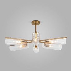 Потолочная люстра Eurosvet Trompeta 70144/6 латунь 2