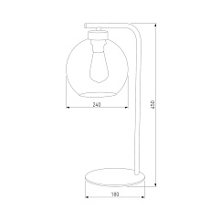 Настольная лампа TK Lighting 5102 Cubus Graphite 2