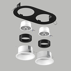 Комплект со светильником Lightstar Domino Round (214657+214606+214606+214007+214007) D6570606BMOD 2