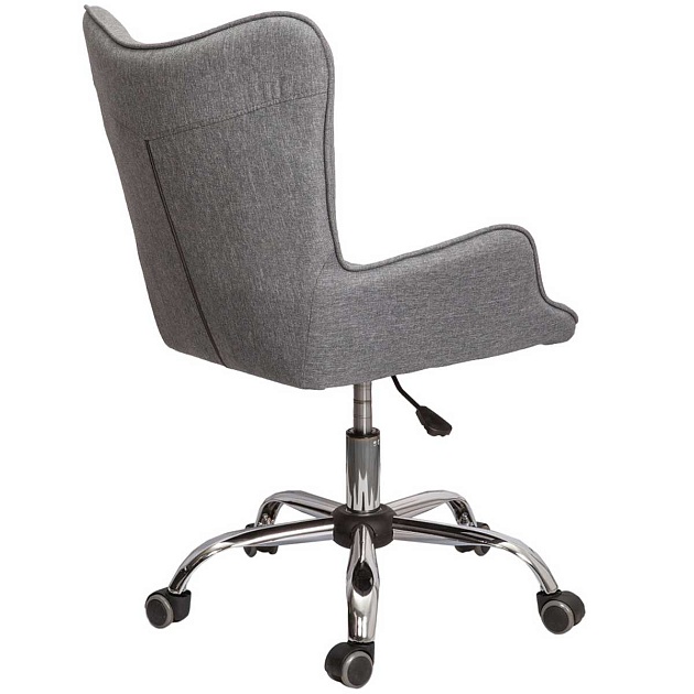 Поворотное кресло AksHome Bella серый, ткань 55101 Фото № 6