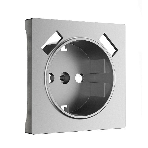 Накладка для розетки USB Werkel серебро W1179565 4690389195655 Фото № 1