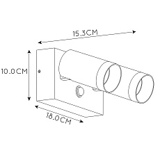Уличный настенный светильник Lucide Taylor 09831/02/31 1