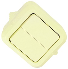 Выключатель двухклавишный Makel 18201