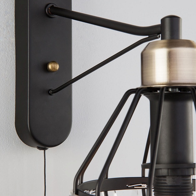 Бра Eurosvet 70075/1 черный изображение 4 Бра Eurosvet 70075/1 черный Фото № 4