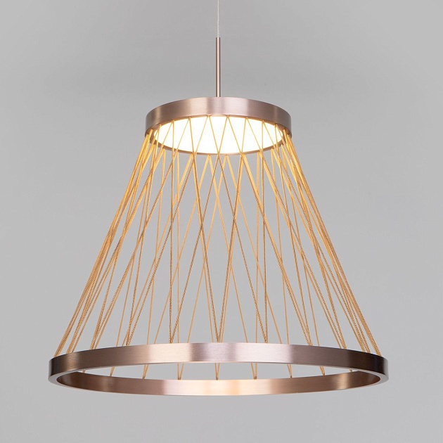 Подвесной светодиодный светильник Eurosvet Cesta 40016/1 LED коричневый Фото № 5