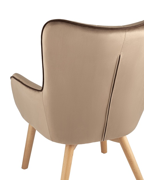 Кресло Stool Group Манго велюр бежевый MANCO HLR-31 Фото № 7
