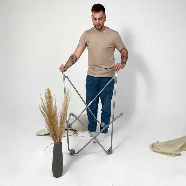 Складной стул AksHome Maggy белый, искусственный мех 86919 Фото № 3