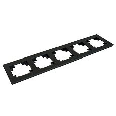 Рамка 5-постовая Stekker Катрин черный матовый GFR00-7005-05М 49604 3