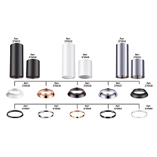 Внутреннее декоративное кольцо к артикулам 370529 - 370534 Novotech Konst Unite 370538 1