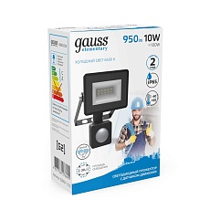 Прожектор светодиодный Gauss Elementary 10W 6500К 628511310 3