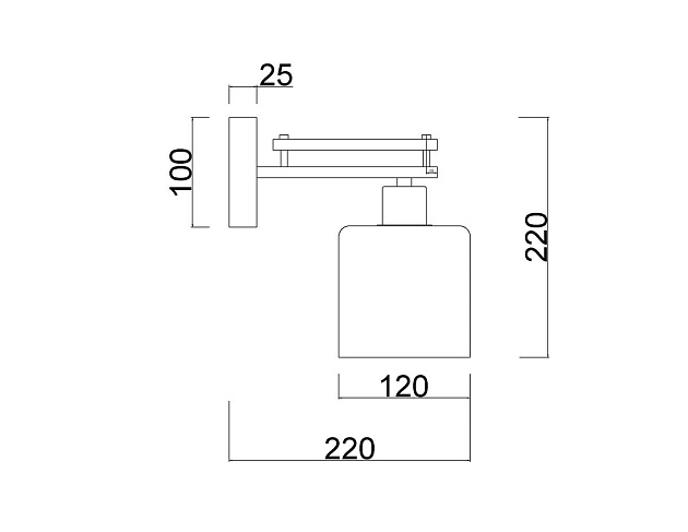 Бра MyFar Wall Bona MR1590-1C Фото № 2