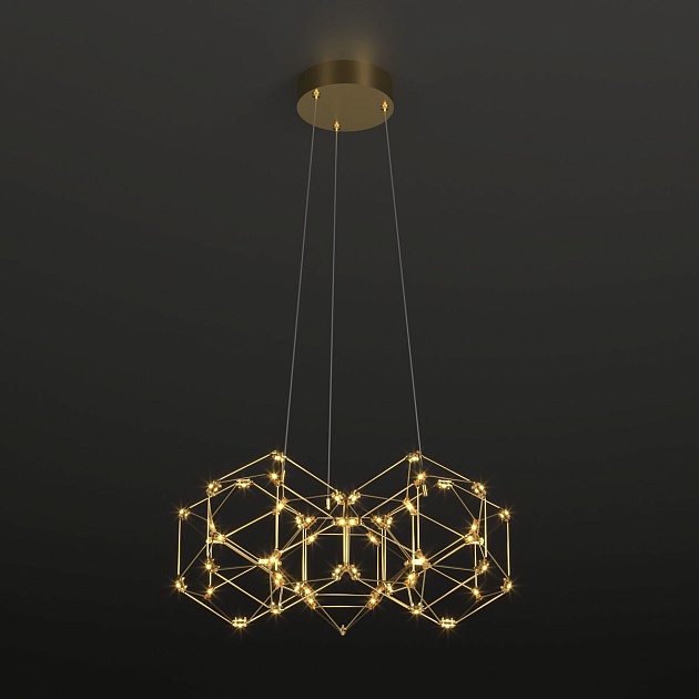 Подвесной светодиодный светильник Eurosvet Uma 90169/5 медь Фото № 3