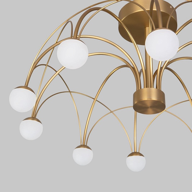 Потолочная светодиодная люстра Eurosvet Ragno 90031/10 LED золото Фото № 3