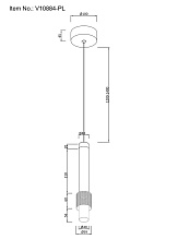Подвесной светодиодный светильник Moderli Elli V10884-PL 1