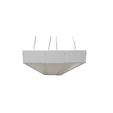 Панель светодиодная Uniel ULO-K16B 2x22W/4000K/L100 5W/RGB IP44 BLACK
