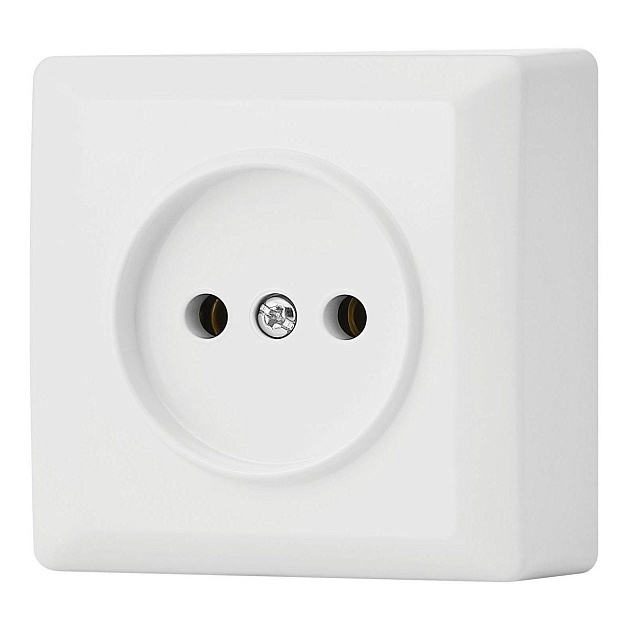 Розетка 2P Vesta-Electric Mega белый FRZ00030101BEL изображение 1 Розетка 2P Vesta-Electric Mega белый FRZ00030101BEL Фото № 1