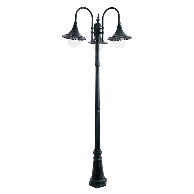 Садово-парковый светильник Arte Lamp Malaga A1086PA-3BG Фото № 1