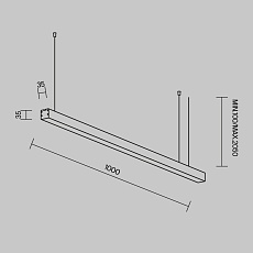 Линейный светильник Maytoni Technical LL312003 3