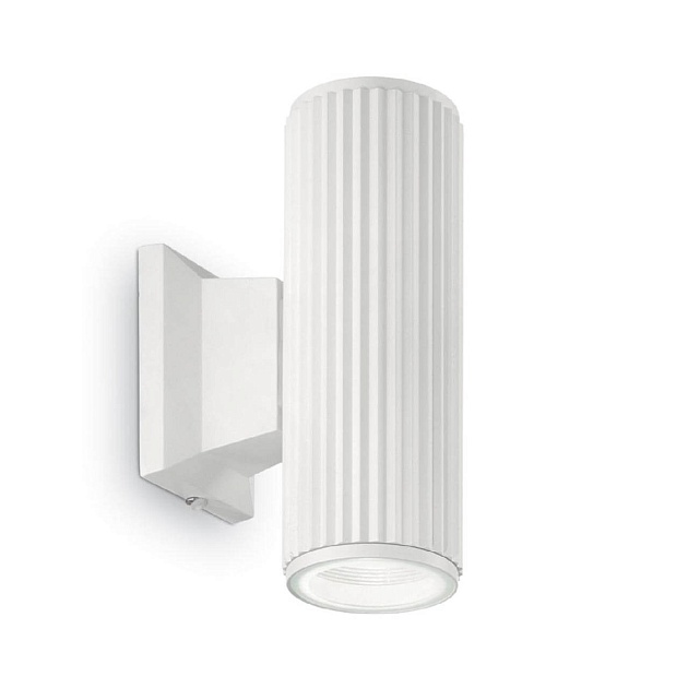 Уличный настенный светильник Ideal Lux Base AP2 Bianco 129457 Фото № 1
