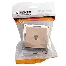 ТВ-розетка Stekker Катрин шампань GLS00-7108-02 39600 1